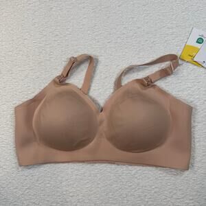 NWT Momcozy Women's Nursing Bralette Bra Beige Size 3xl